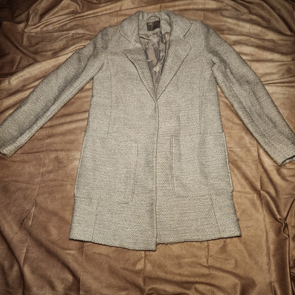 Asos Light Grey Woven Pea Coat
